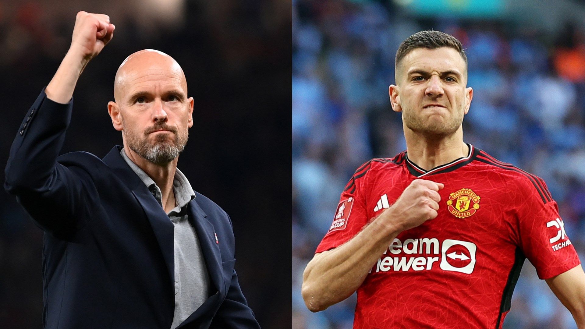 Dalot Erik ten Hag split