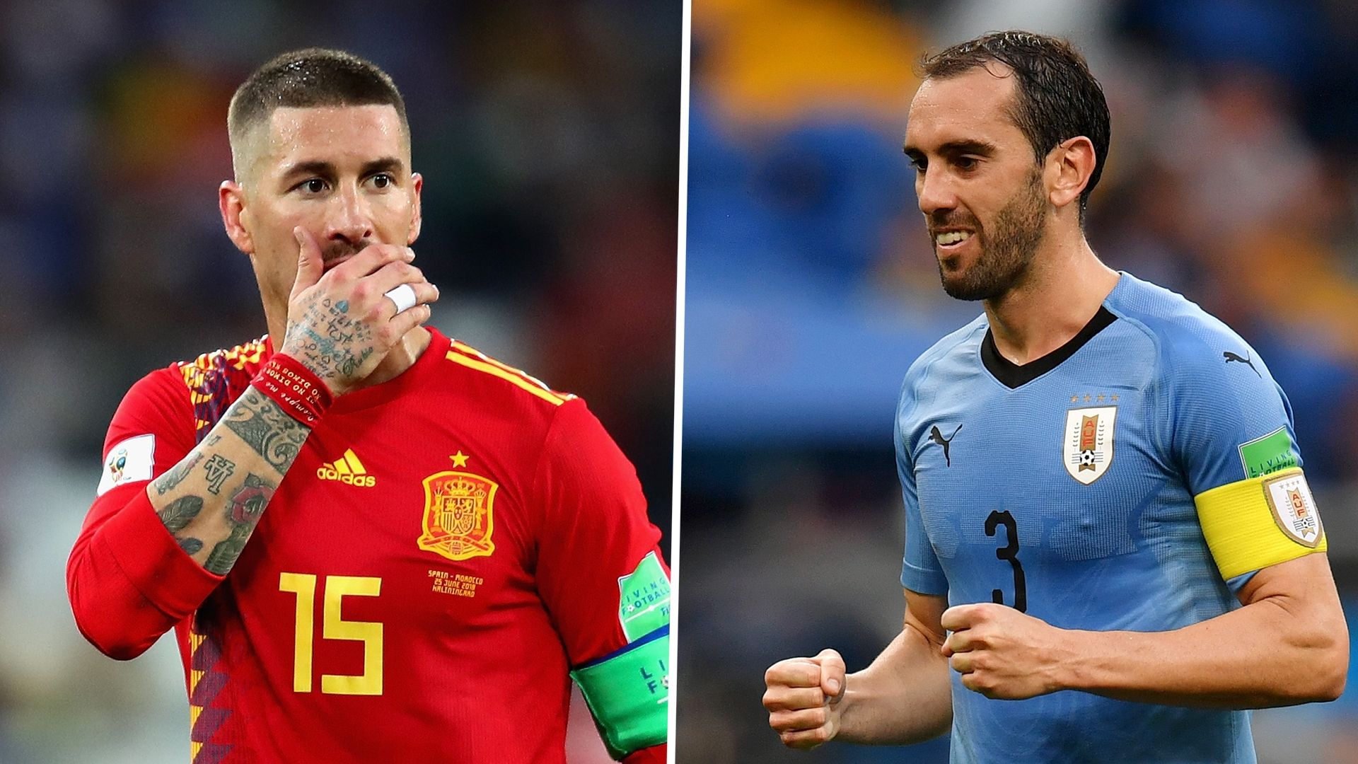 Sergio Ramos, Diego Godin