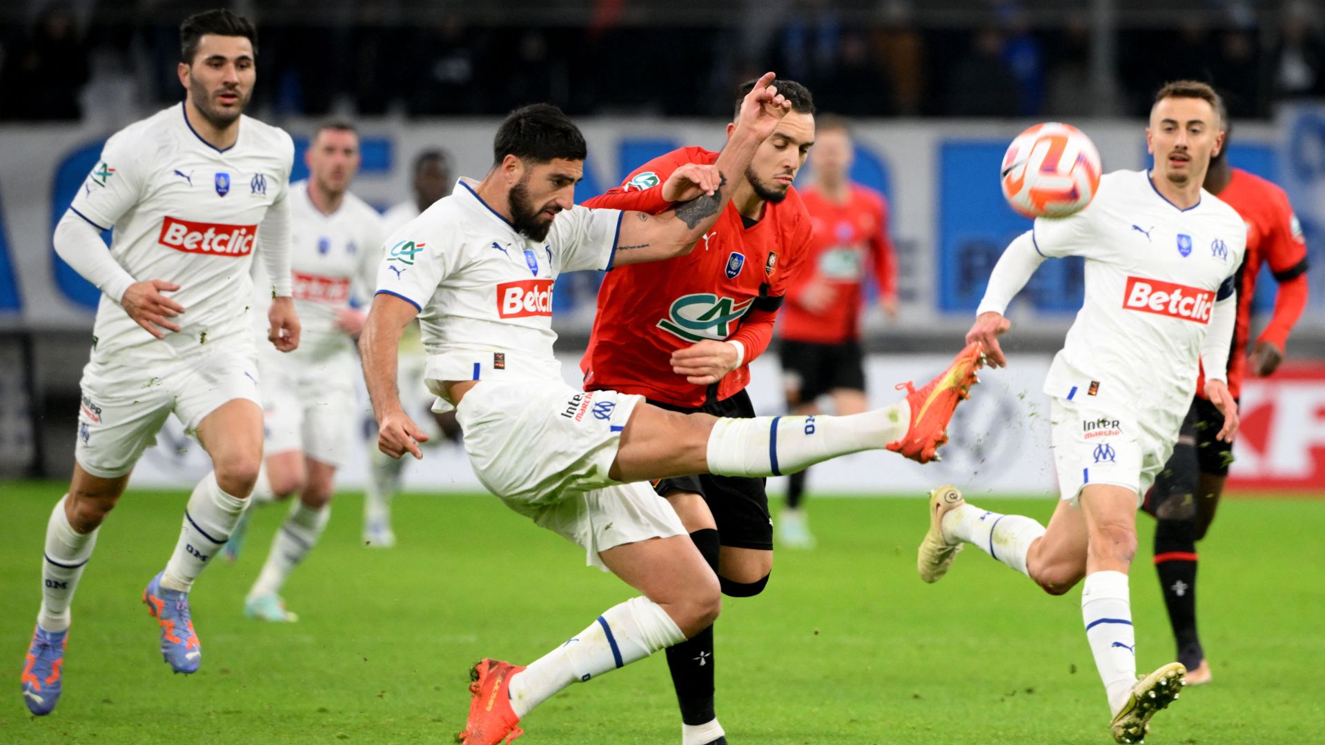 Samuel Gigot Amine Gouiri Marseille Rennes Coupe de France