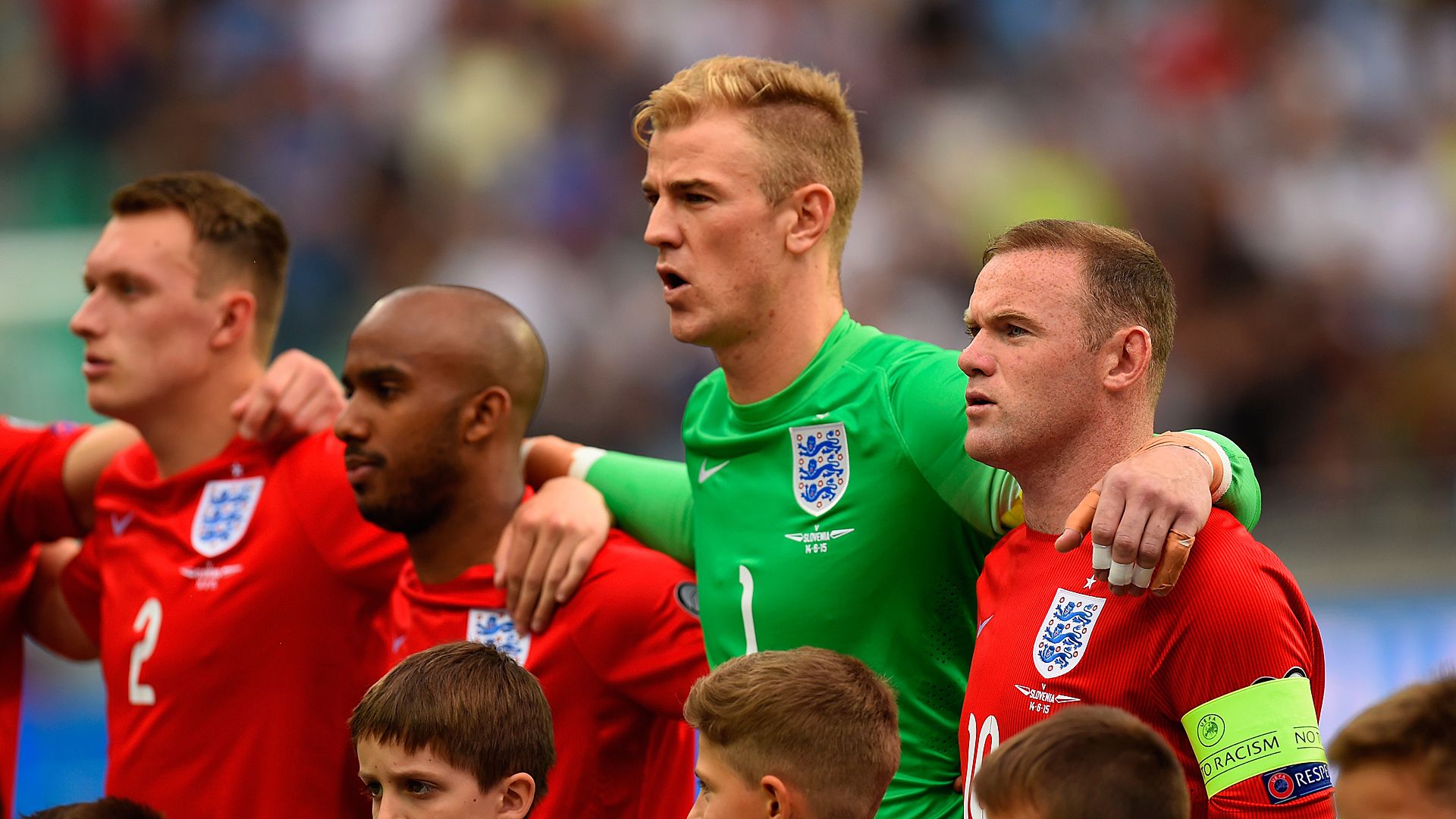 England Slovenia Wayne Rooney Joe Hart Phil Jones Fabian Delph