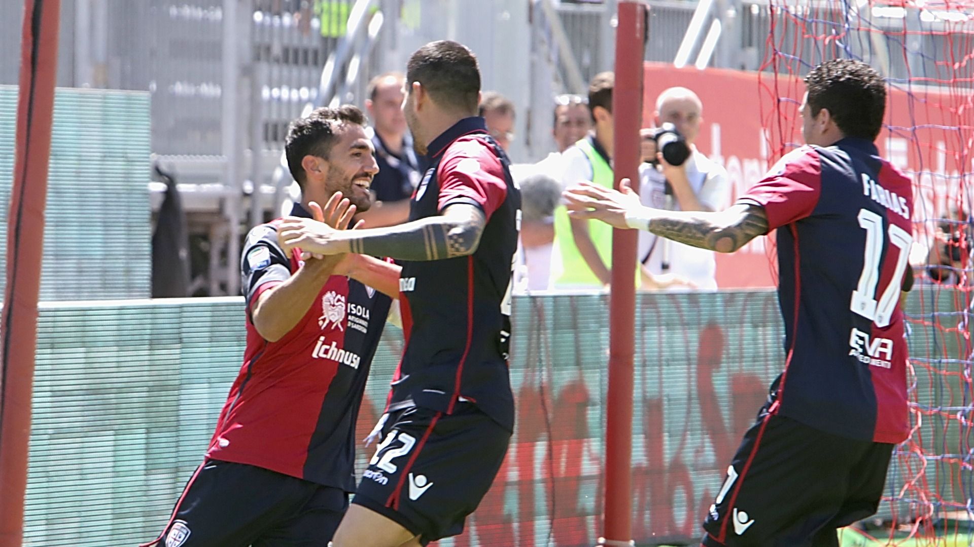 Marco Borriello Marco Sau Diego Farias Cagliari Empoli Serie A