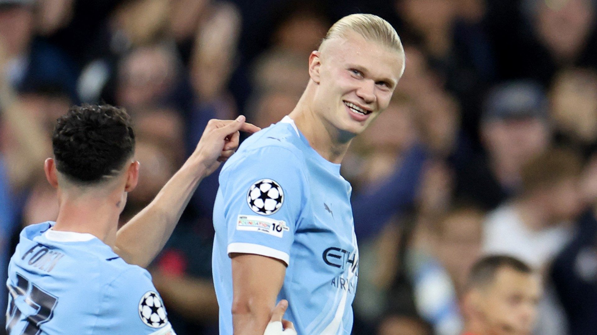 haaland manchester city 2025 26 sorride