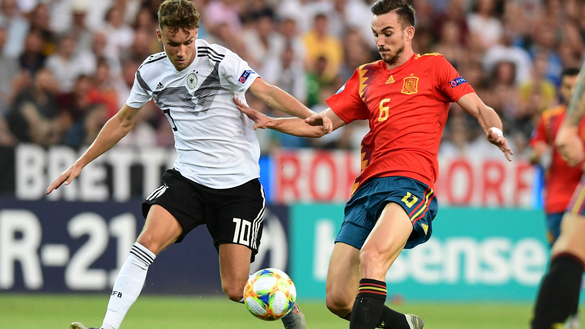 LUCA WALDSCHMIDT GERMANY UNDER 21 FABIAN RUIZ SPAIN UNDER 21 30062019