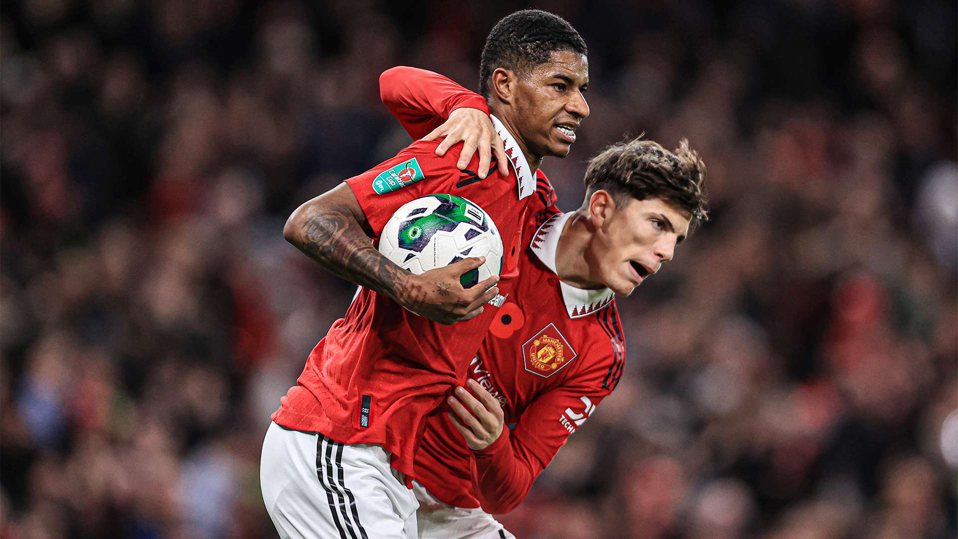 Rashford Garnacho Manchester United Villa 2022-23