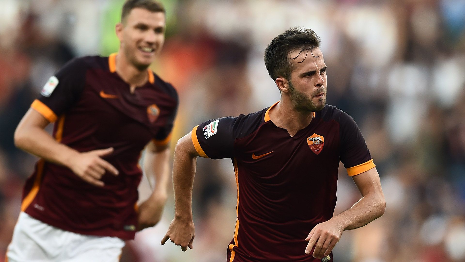 Dzeko Pjanic Roma Juventus Serie A
