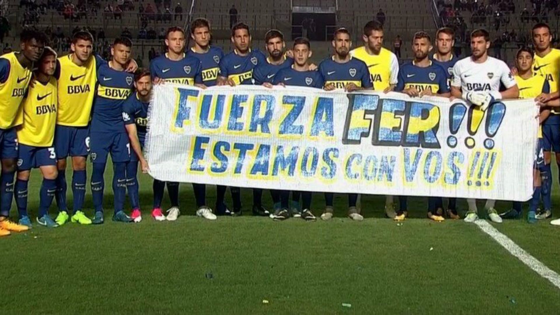 Bandera Gago Boca San Martin San Juan Amistoso 6102017