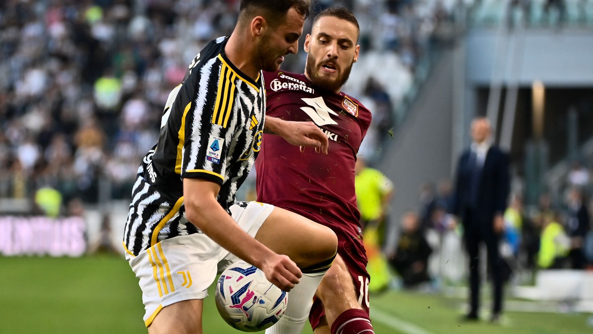 FEDERICO GATTI JUVENTUS NIKOLA VLASIC TORINO SERIE A 07102023