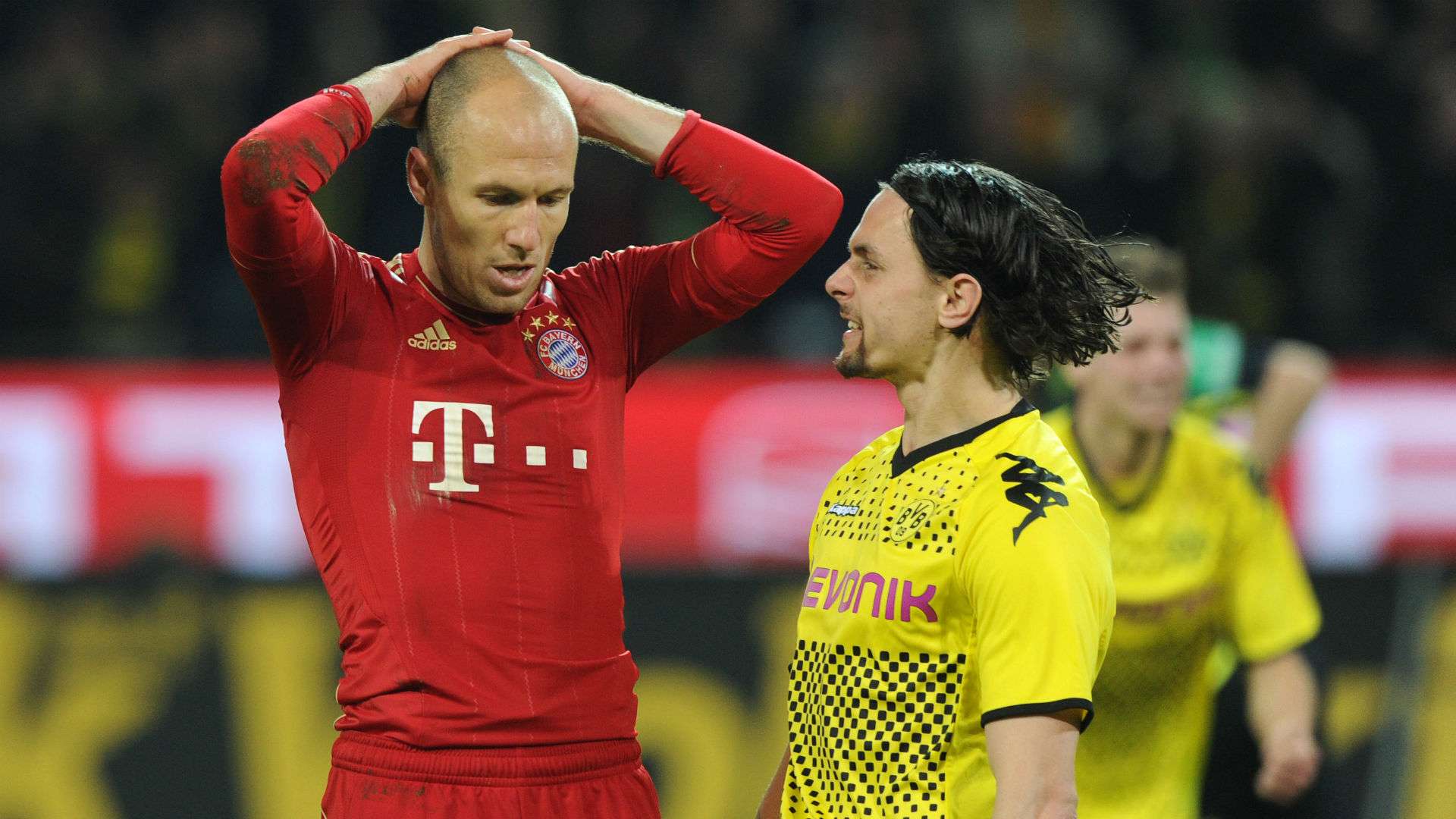 Arjen Robben Neven Subotic Borussia Dortmund FC Bayern München Bundesliga 11042012