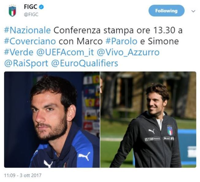 Tweet FIGC