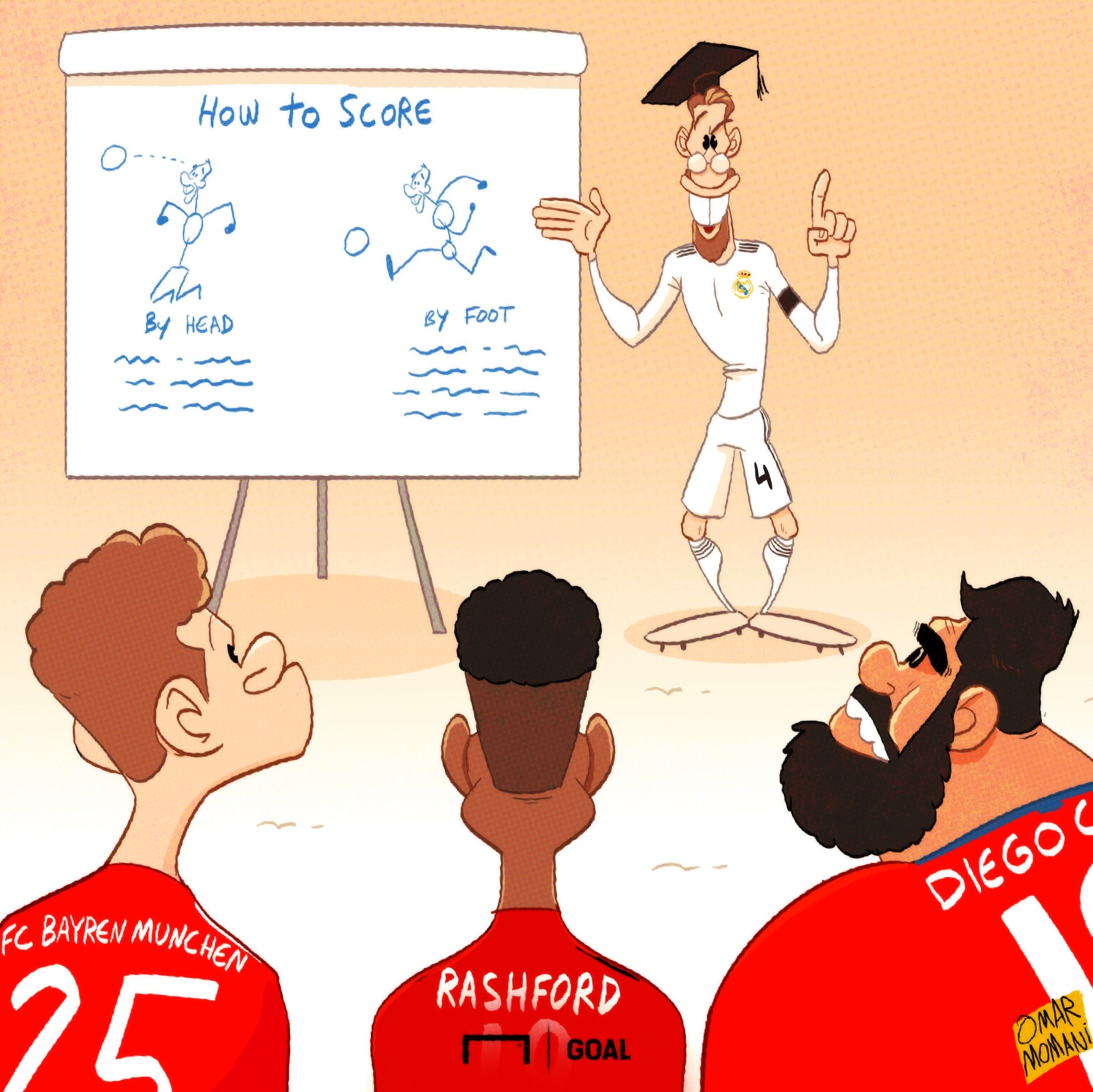 Sergio Ramos Cartoon