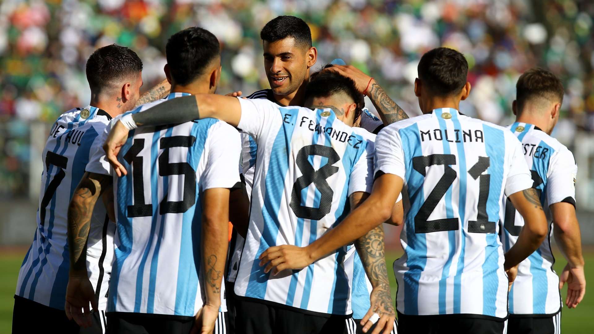 Argentina celebrate Bolivia 2023