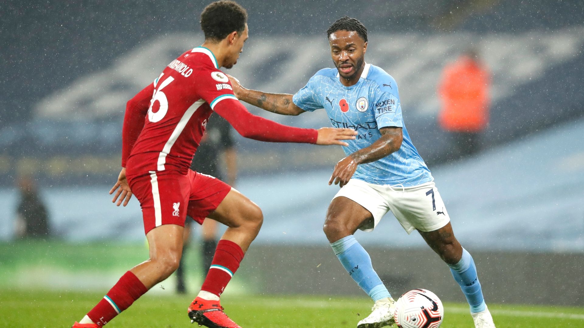 Raheem Sterling Trent Alexander-Arnold Man City Liverpool 2020-21