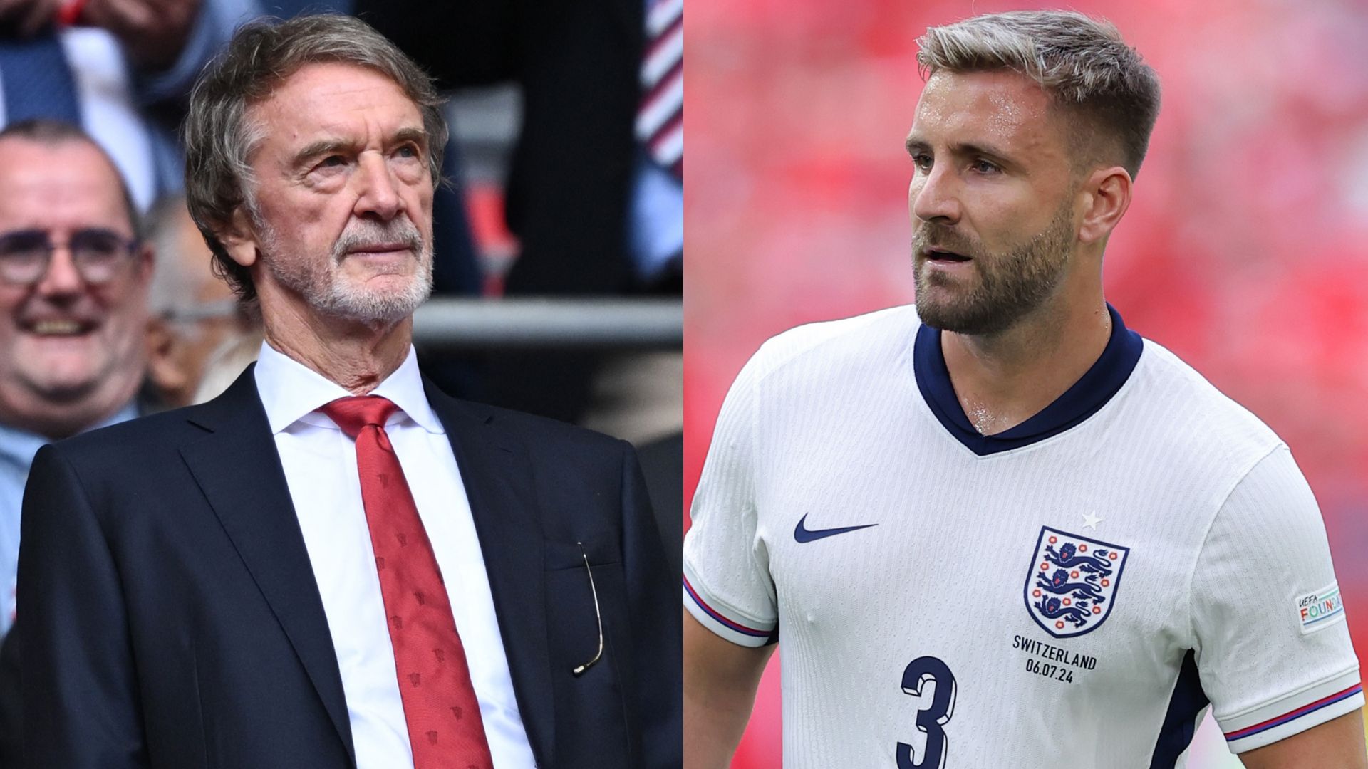 Jim Ratcliffe Luke Shaw Euro 2024