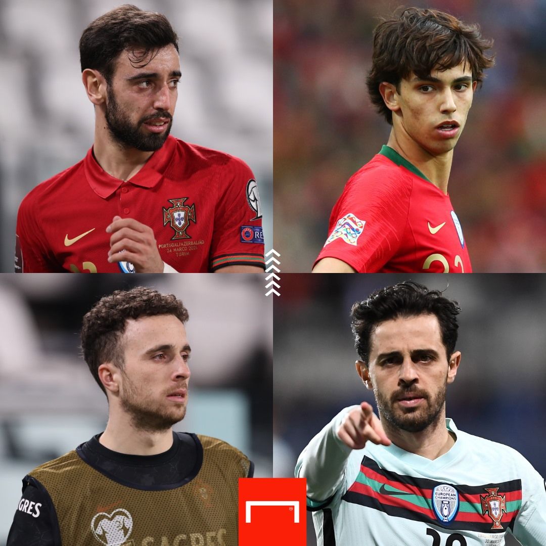 Bruno Fernandes, Joao Felix, Diogo Jota, Bernardo Silva