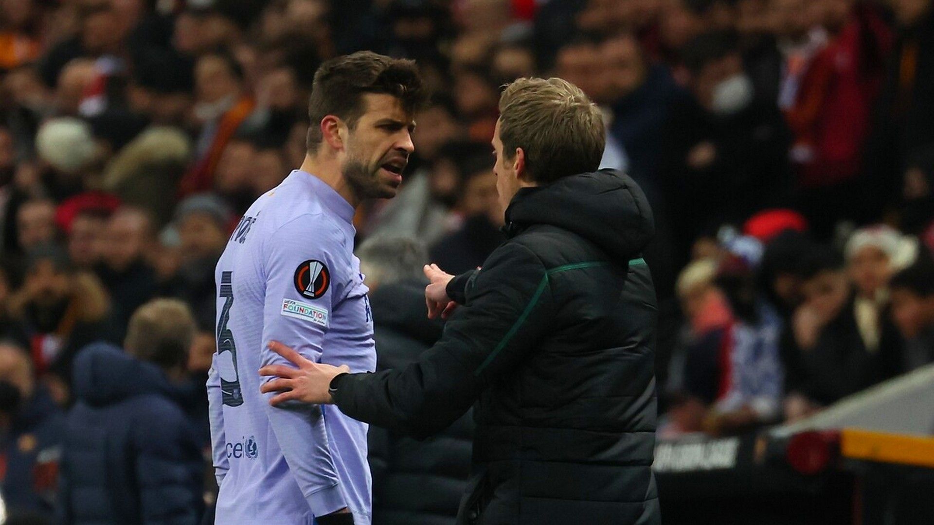 Gerard Pique Barcelona vs Galatasaray 17.03.2022