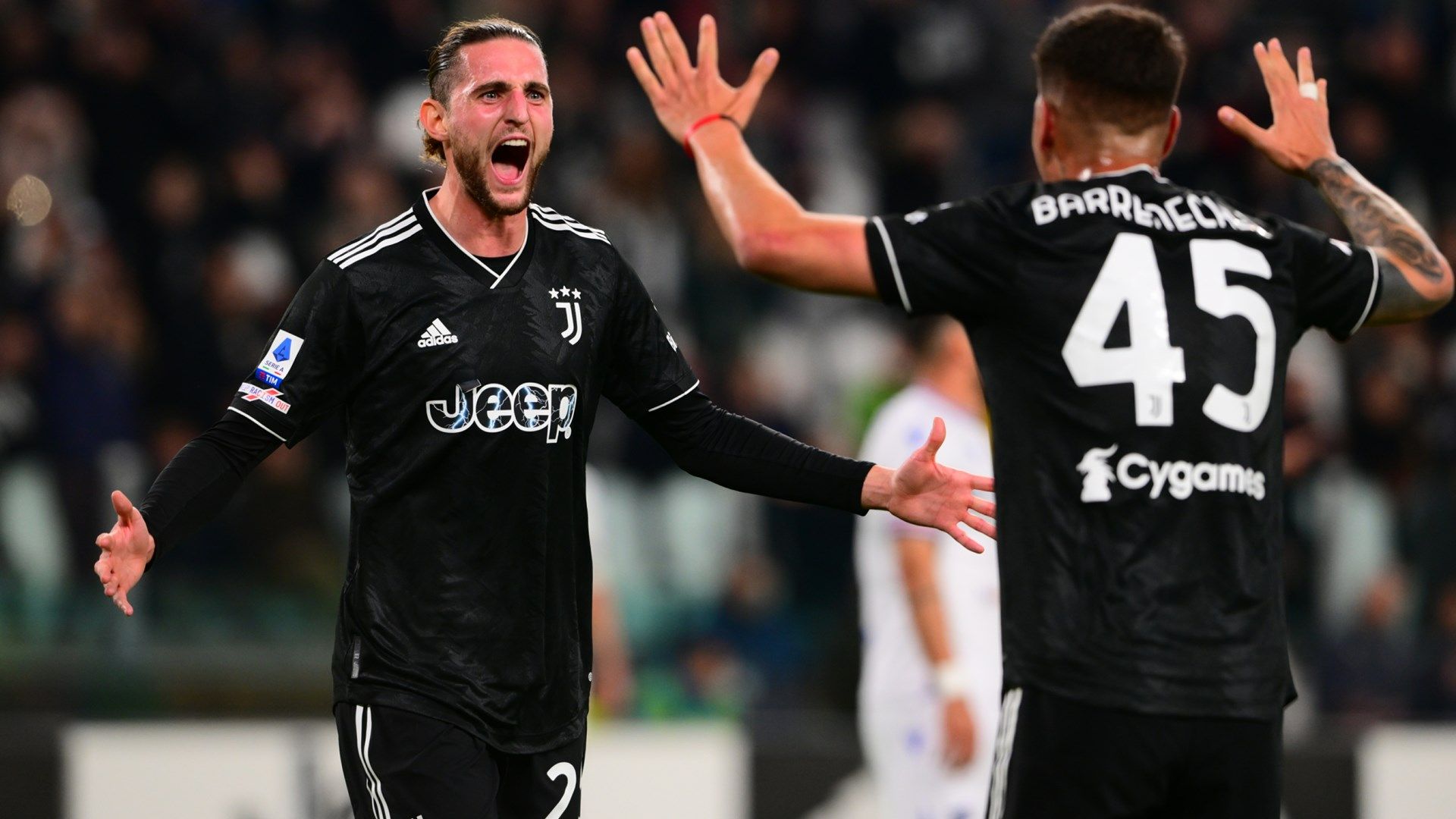 Rabiot Juventus Sampdoria celebrate