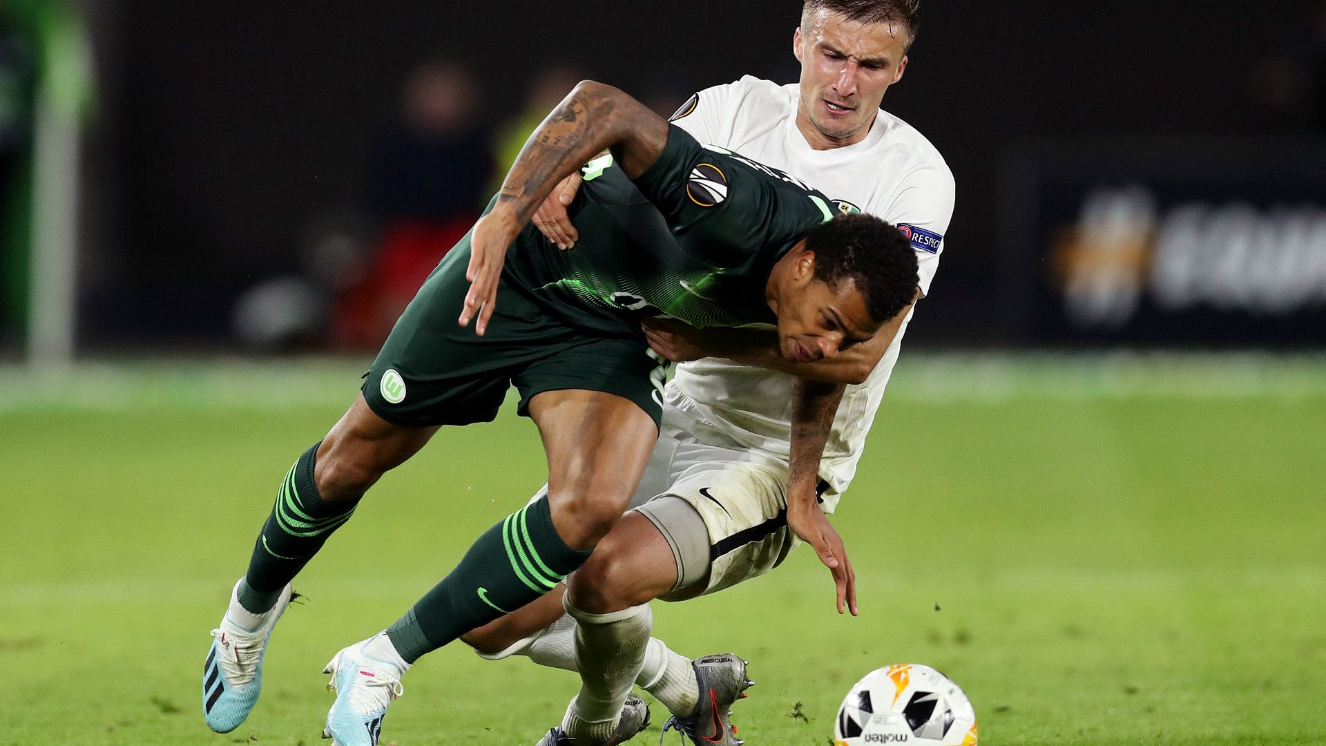 LUKAS NMECHA WOLFSBURG YEVHEN BANADA OLEKSANDRIJA UEFA EUROPA LEAGUE 19092019
