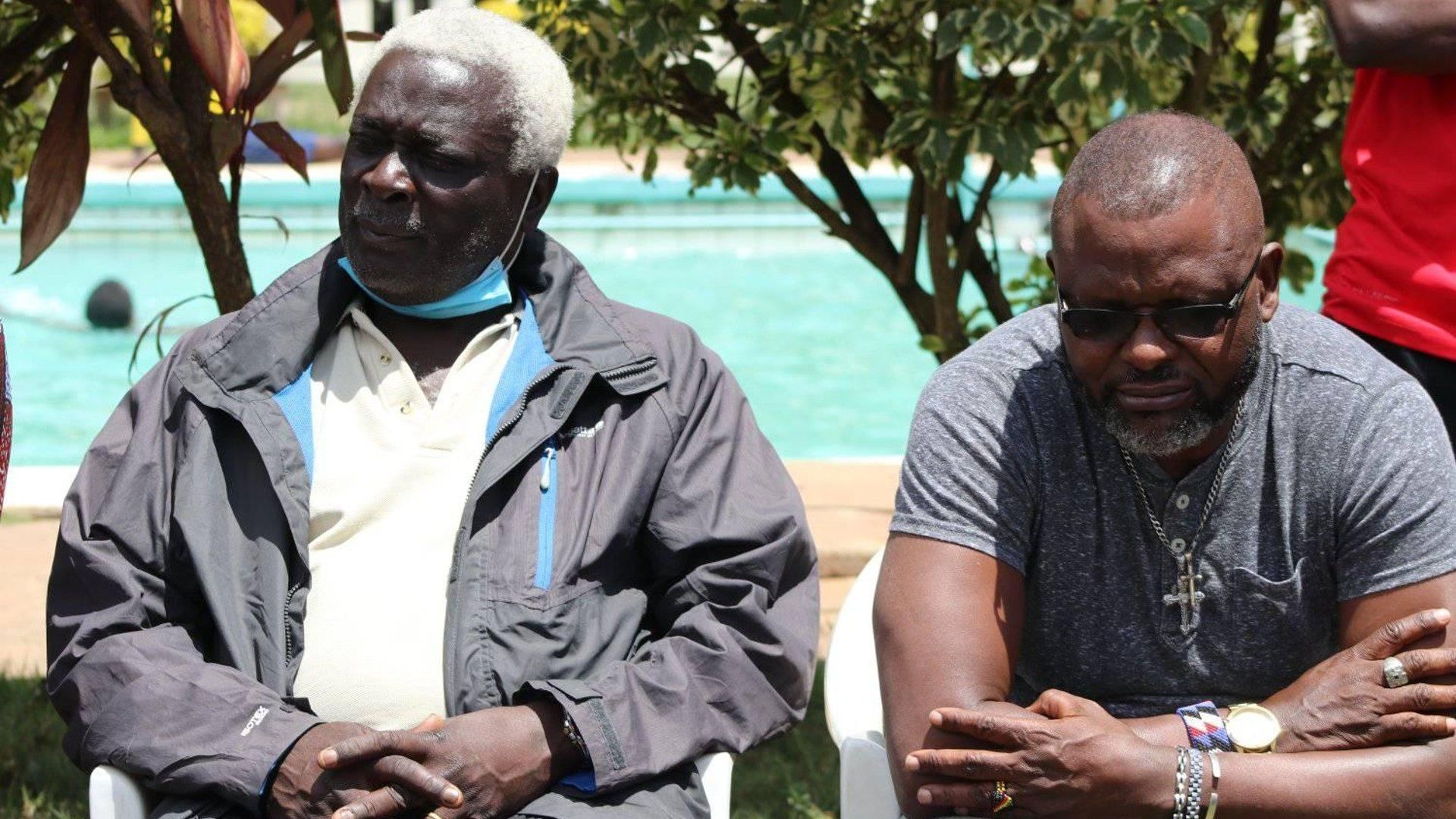 John Bobby Ogolla and Jacob 'Ghost' Mulee of Police FC.