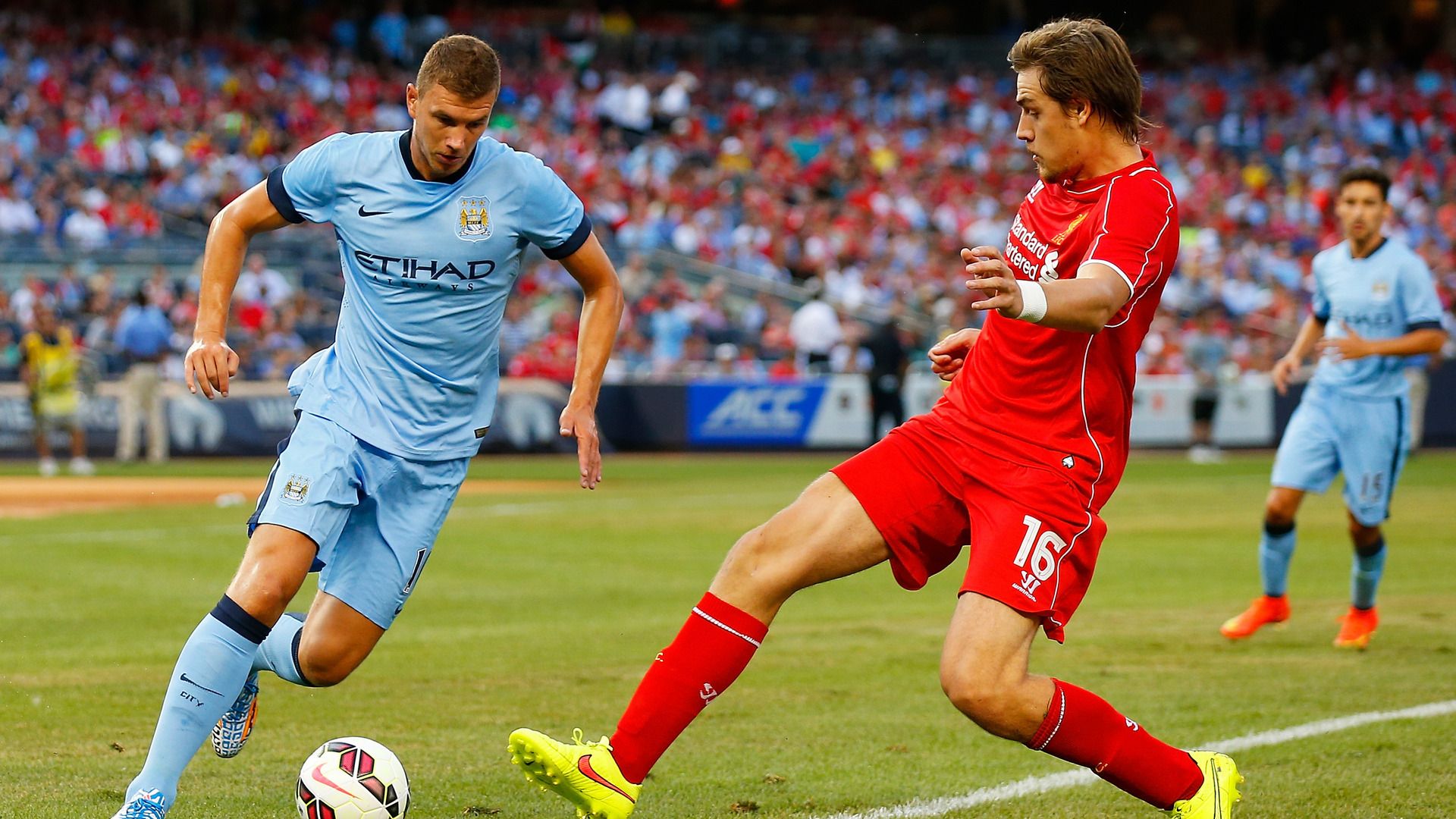 Sebastian Coates. Manchester City vs Liverpool 07.30.2014