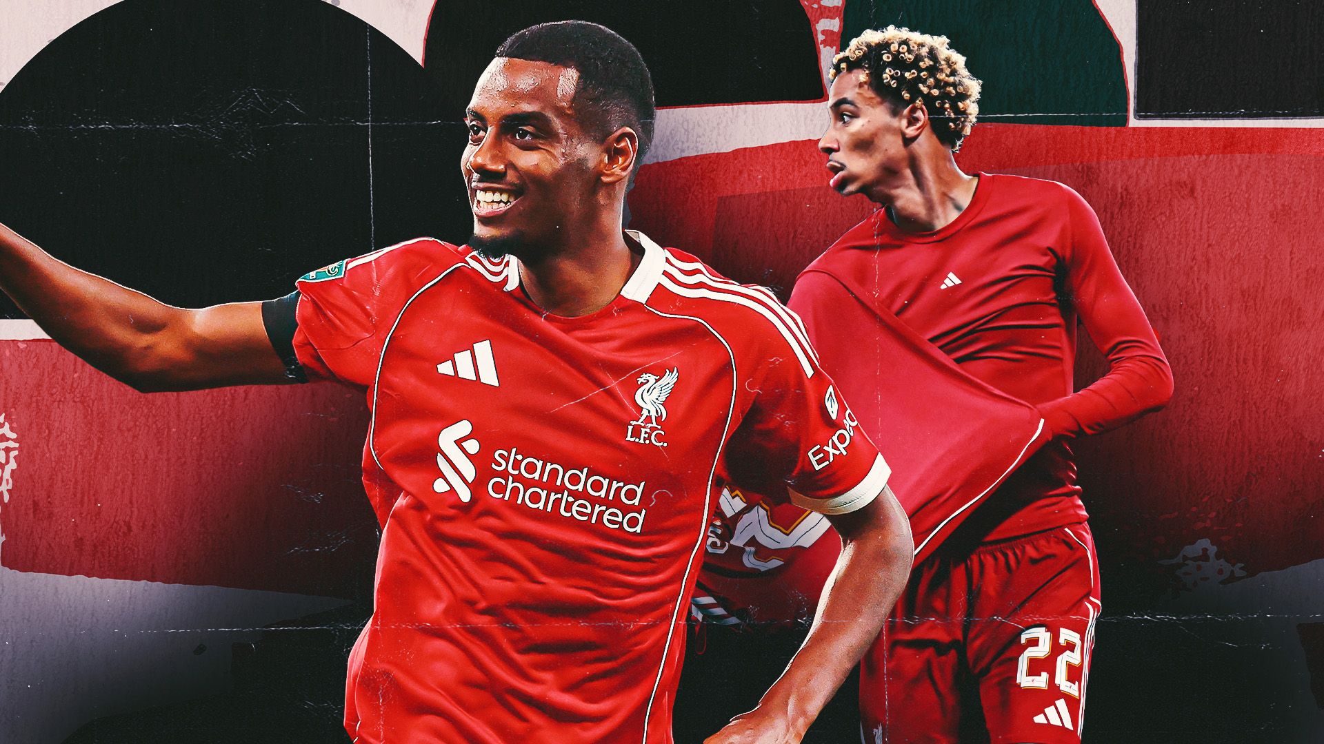 Hugo Ekitike Alexander Isak Liverpool GFX