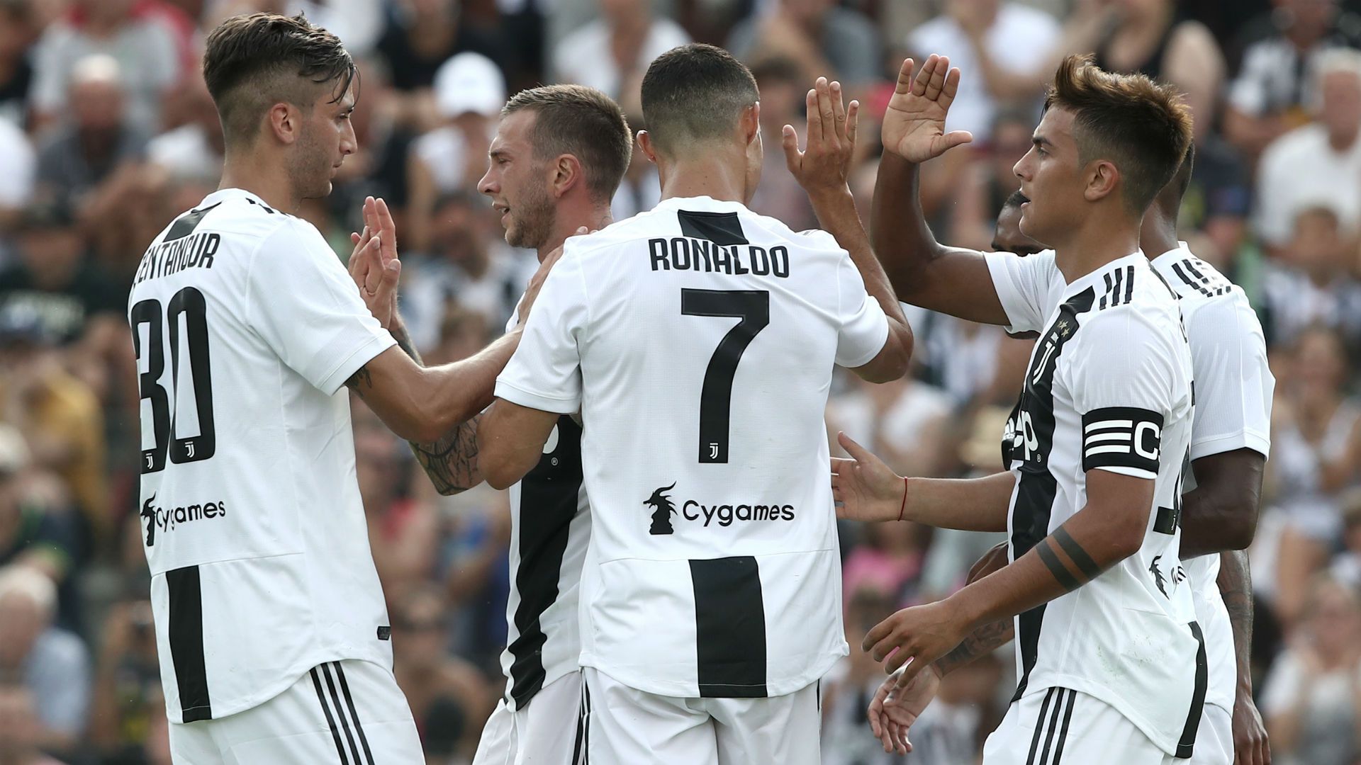 Juventus celebrating