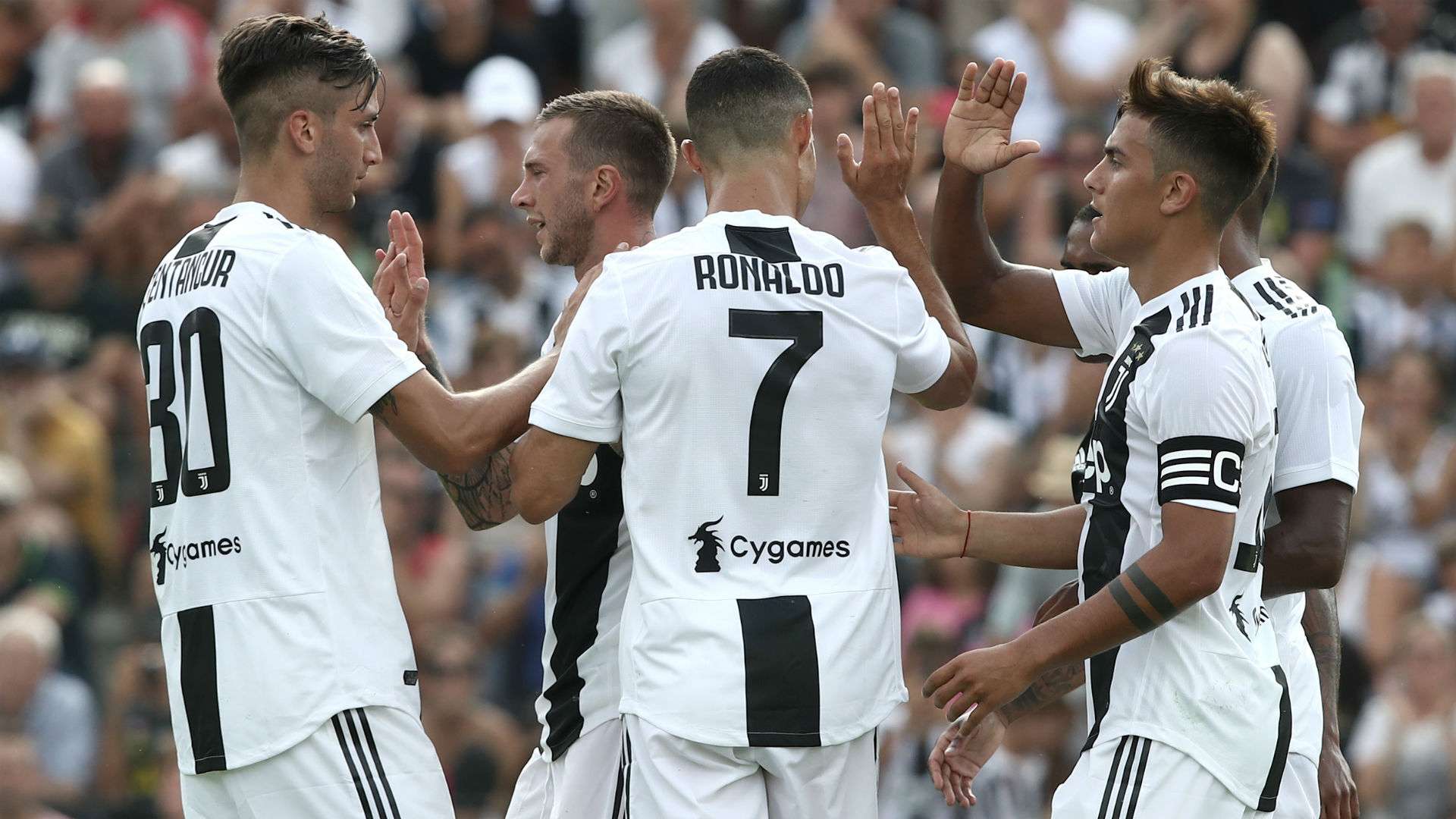 Juventus celebrating