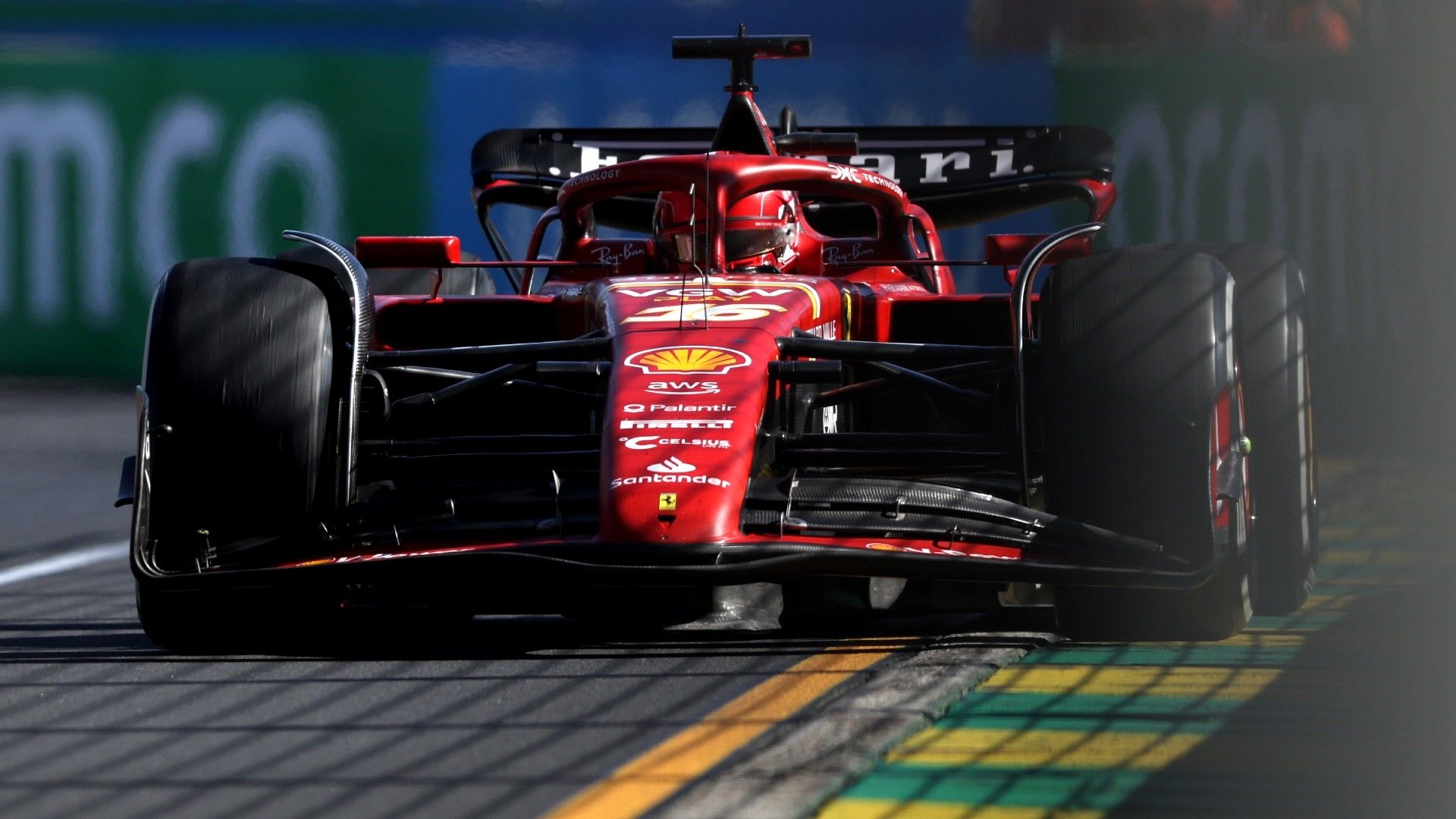Charles Leclerc of Monaco driving