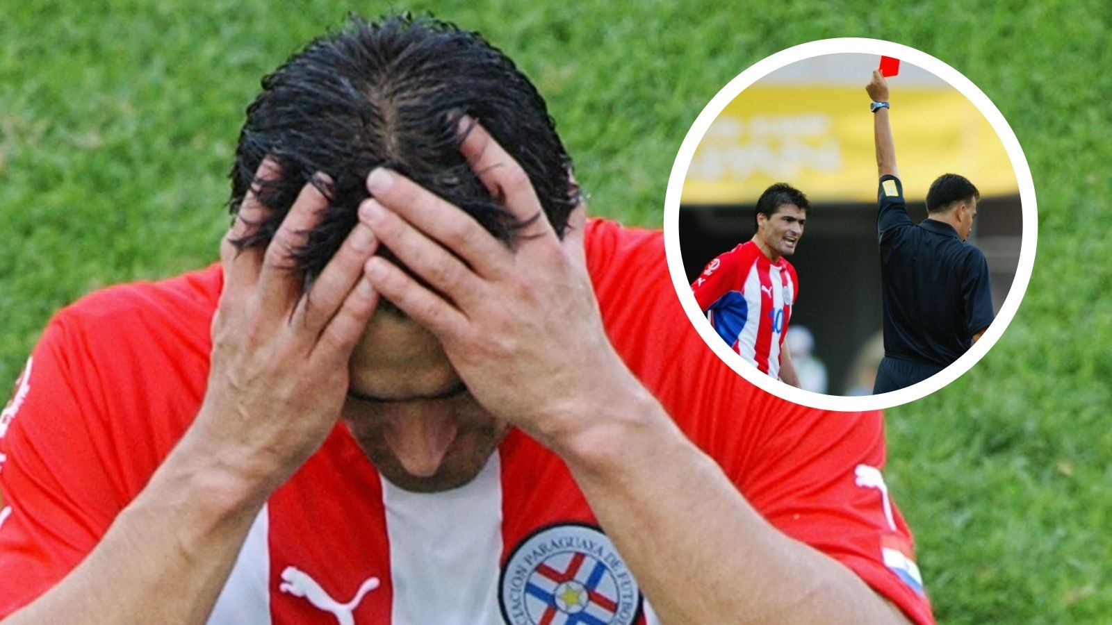 Roberto Acuna red card Paraguay Germany World Cup