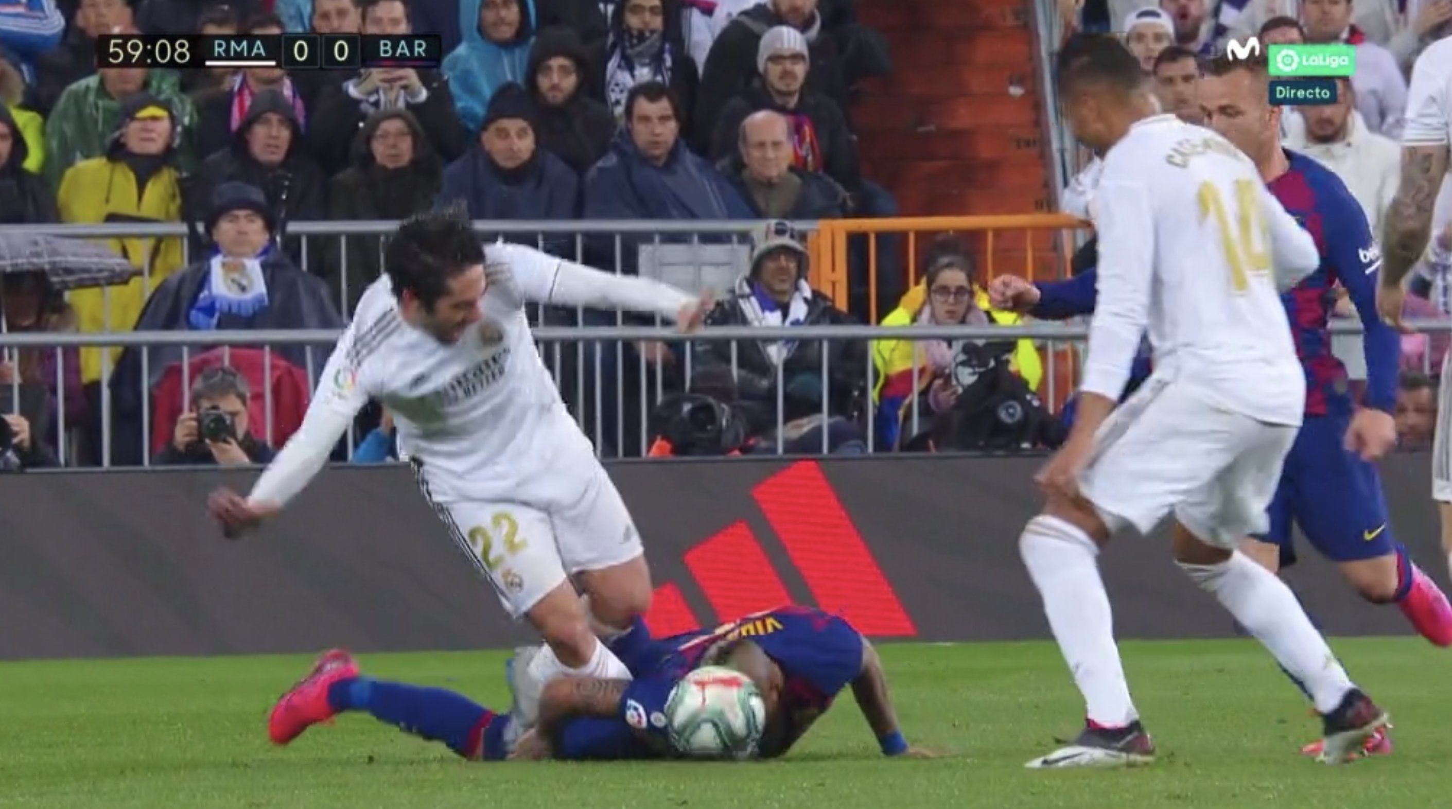 Vidal 'barrida' cabeza