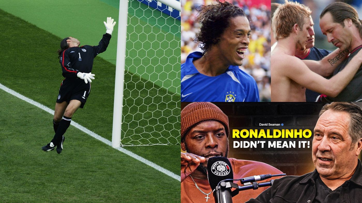 David Seaman comenta receio de reação após gol de falta de Ronaldinho na Copa de 2002