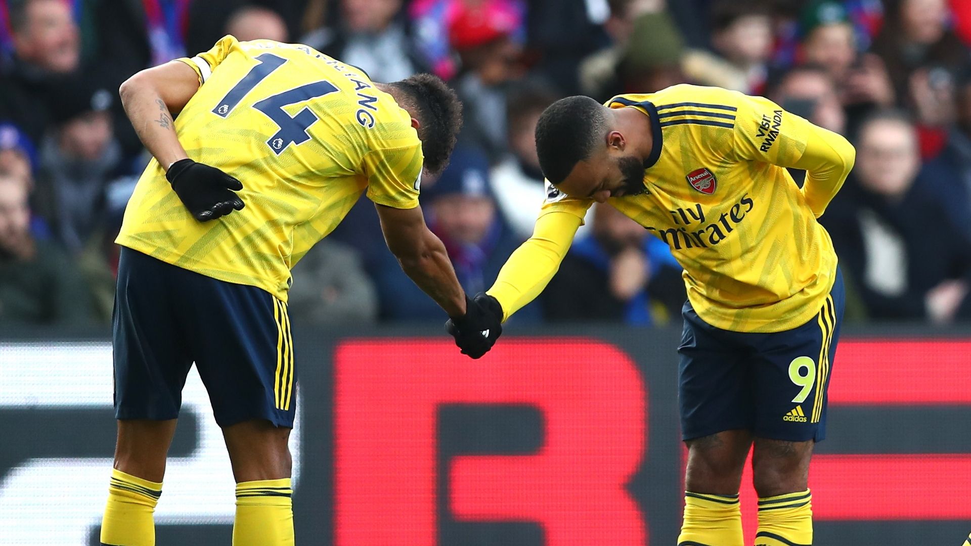 Pierre-Emerick Aubameyang, Alexandre Lacazette, Crystal Palace vs Arsenal