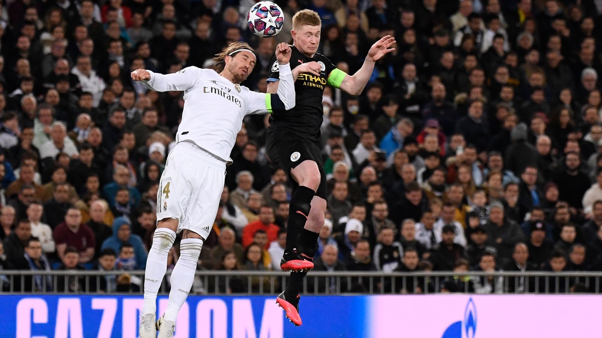 Sergio Ramos Kevin De Bruyne Manchester City Champions League 2020