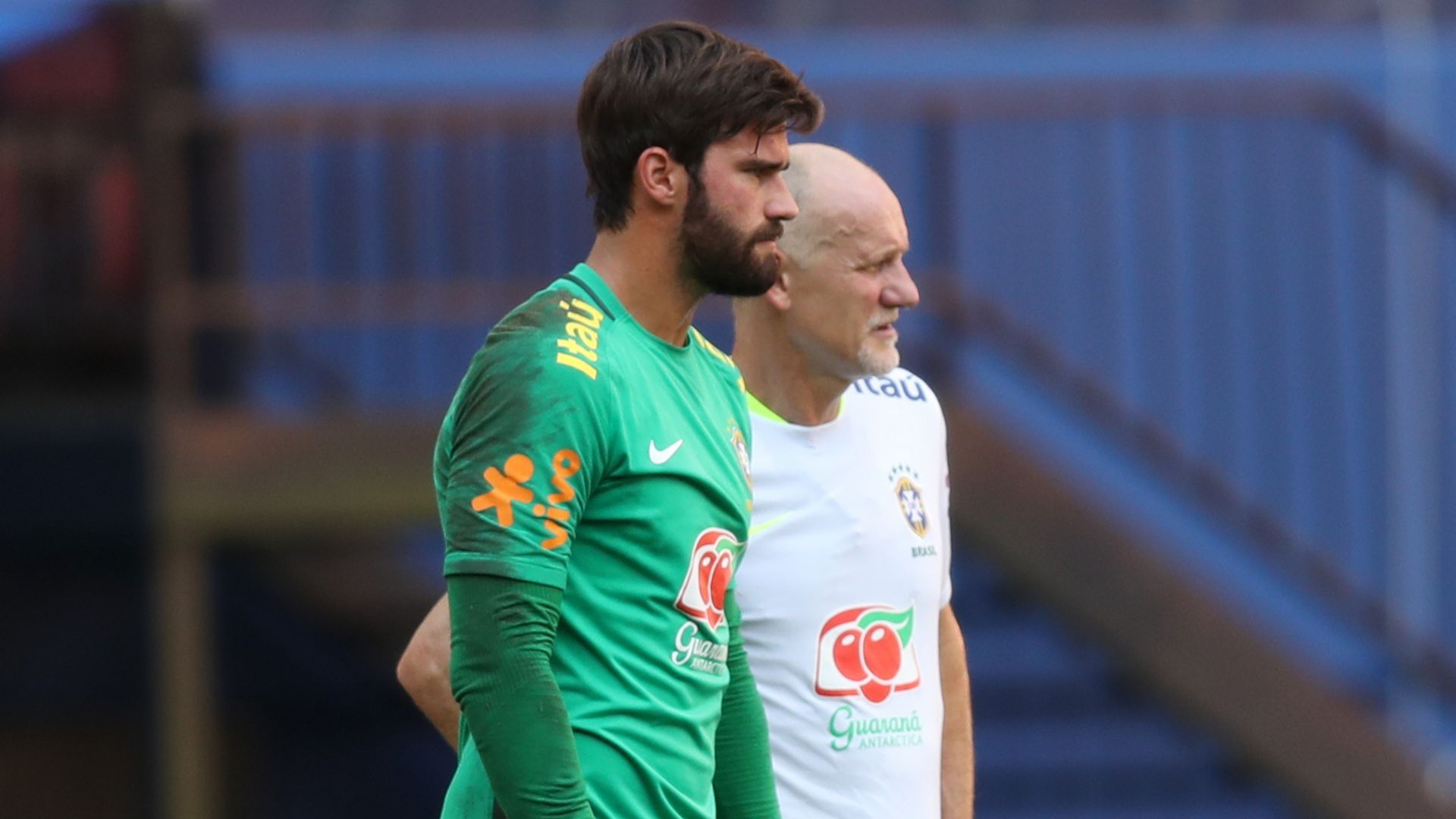 Alisson Taffarel Brazil Selecao treino 03092017