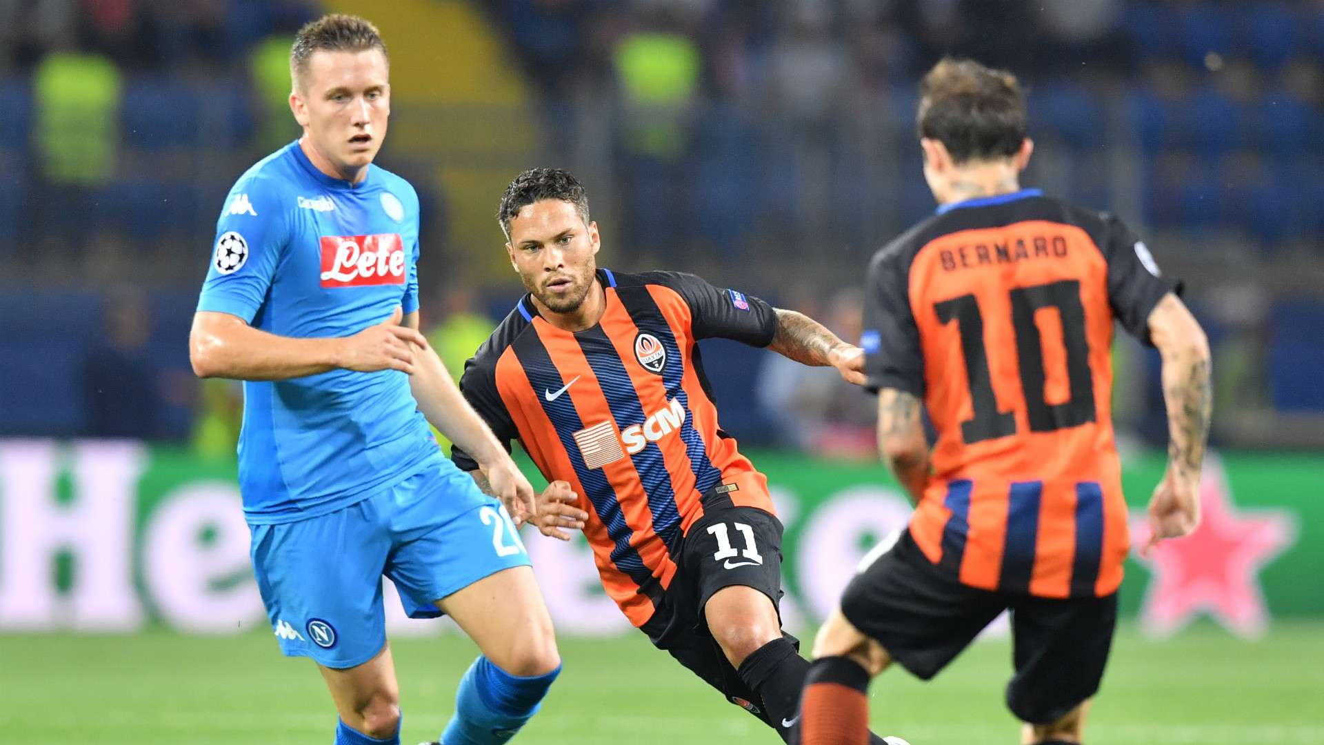 Marlos e Bernard - Shakhtar Donetsk x Napoli - 09/2017