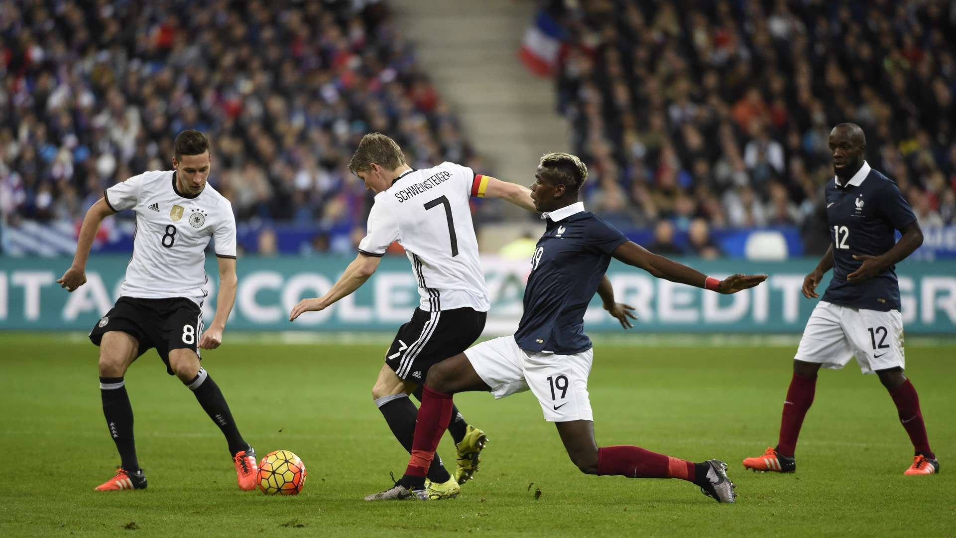 Pogba Schweinsteiger Draxler France Germany Friendly 13/11/2015