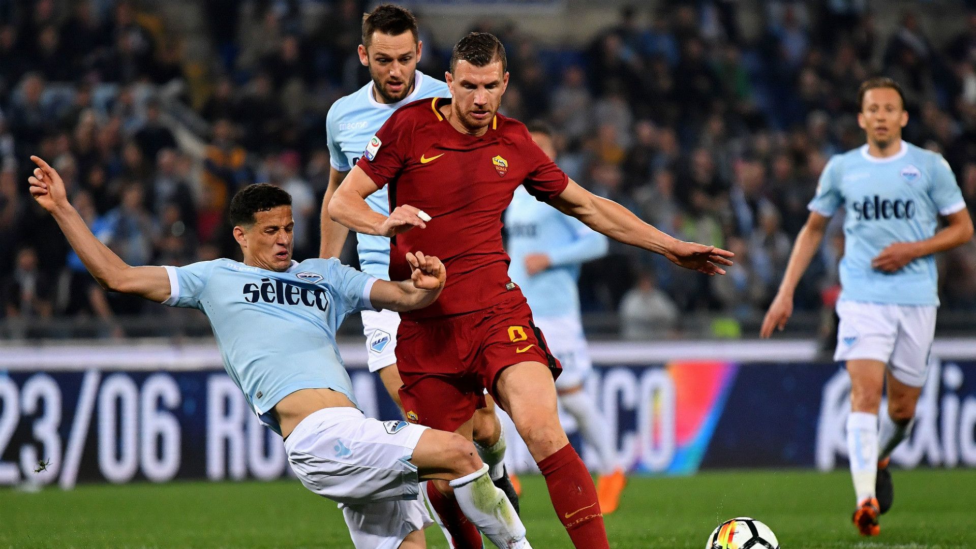 Luiz Felipe Edin Dzeko Lazio Roma