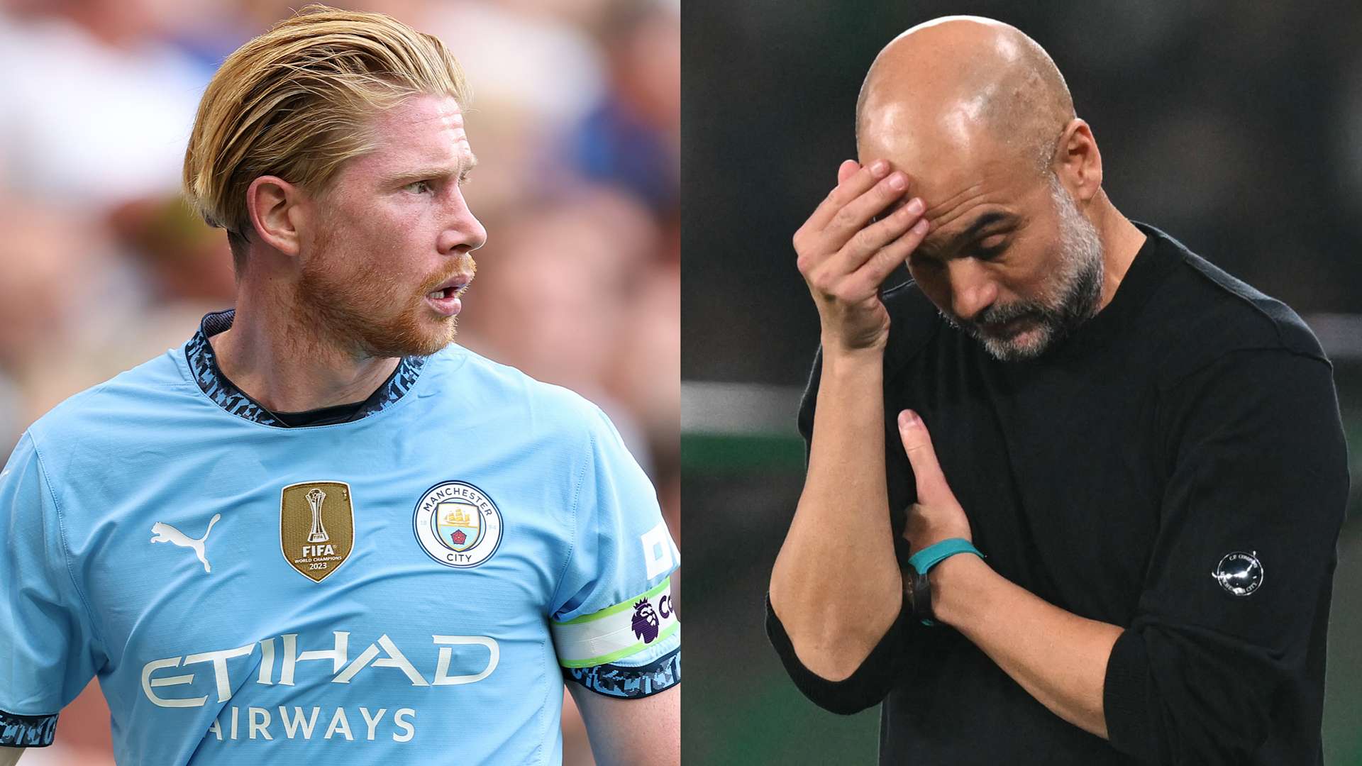 Kevin De Bruyne Pep Guardiola Manchester City 2024-25