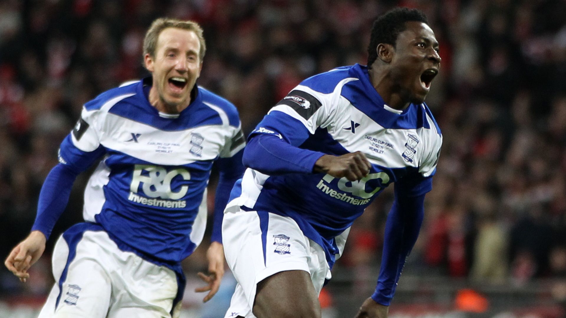Obafemi Martins & Lee Bowyer of Birmingham City