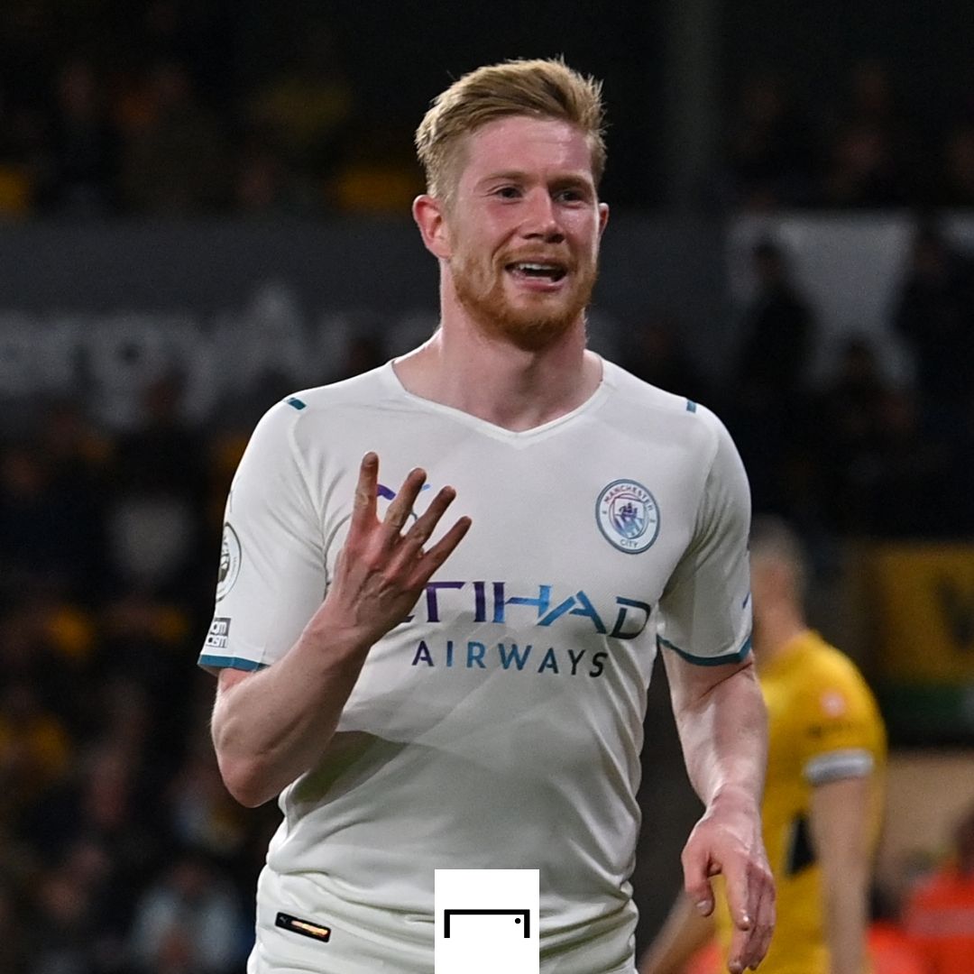 Kevin De Bruyne Manchester City Wolves Premier League 2021-22 GFX