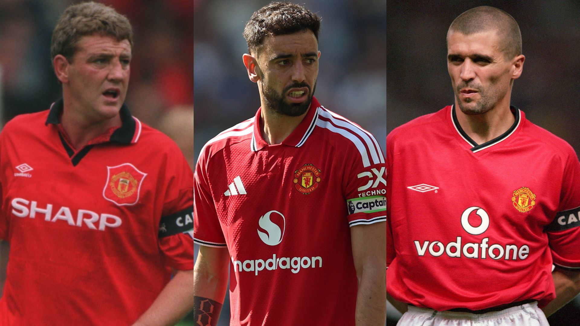 Bruno Fernandes Roy Keane Steve Bruce Manchester United