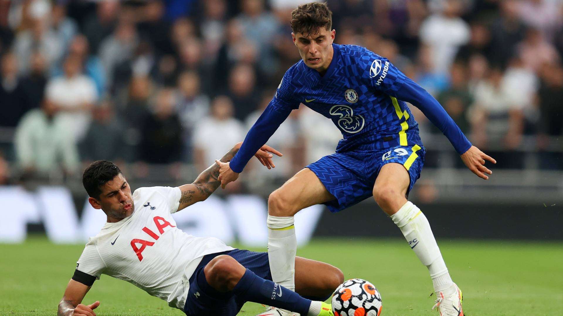 Kai Havertz FC Chelsea Cristian Romero Tottenham Hotspur