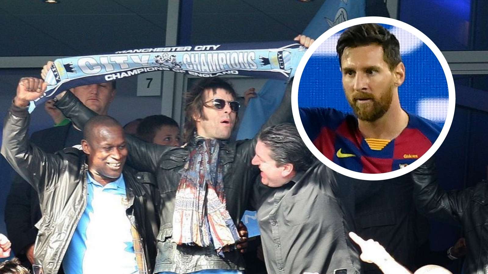 Liam Gallagher Messi Manchester City