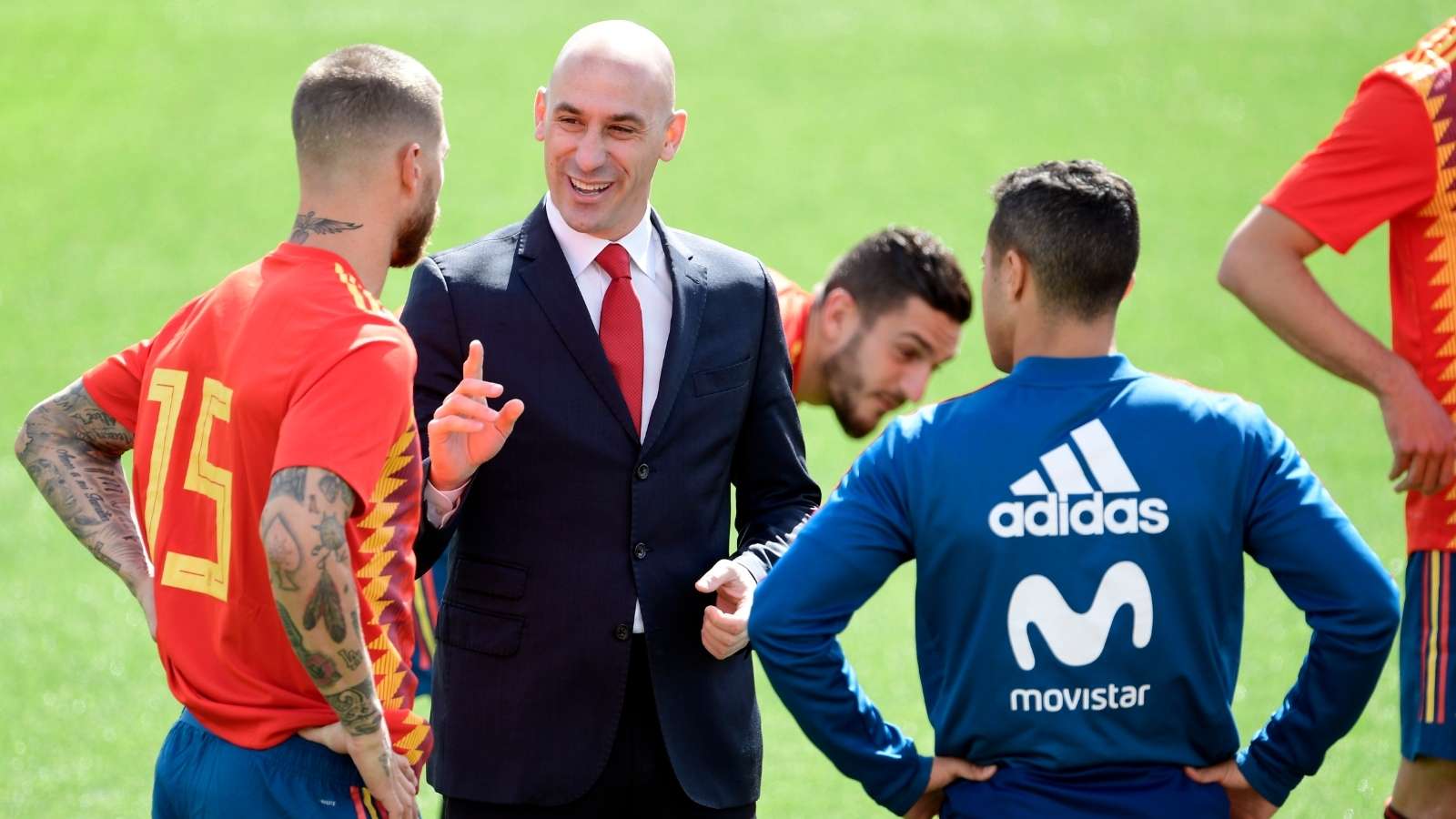 Sergio Ramos and Luis Rubiales