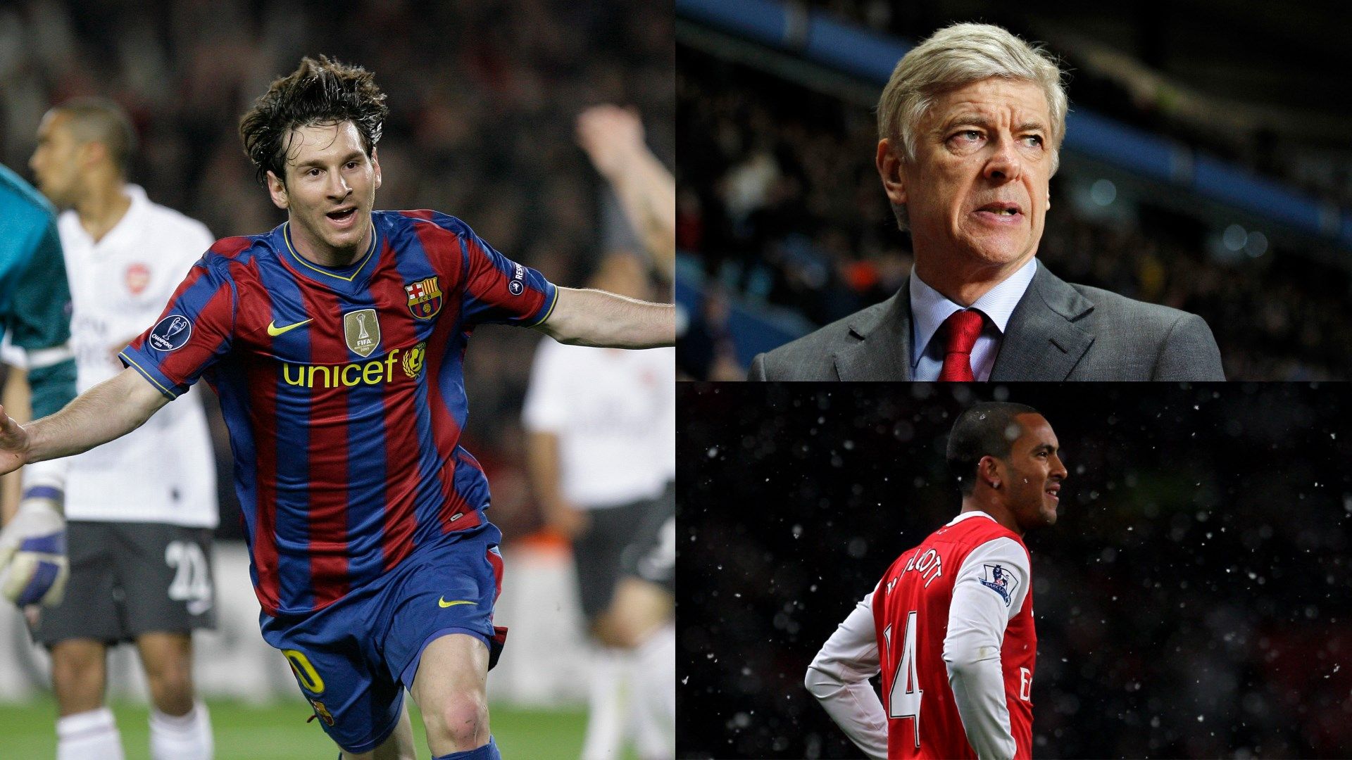 Messi Wenger Walcott Parma