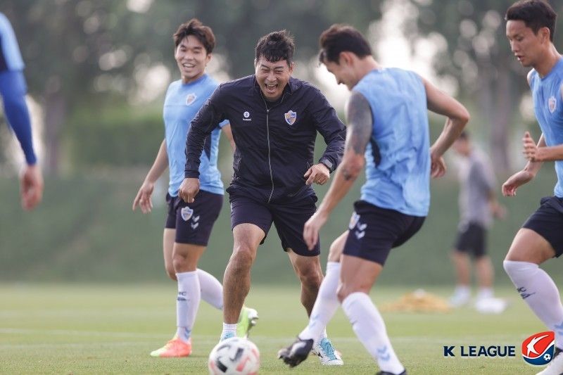 울산 김도훈 감독 훈련