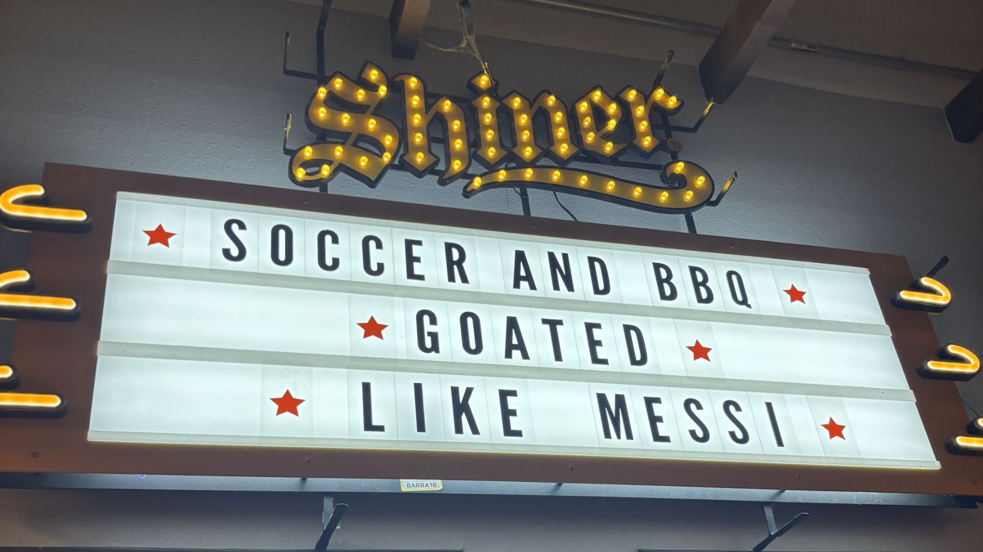 BBQ sign