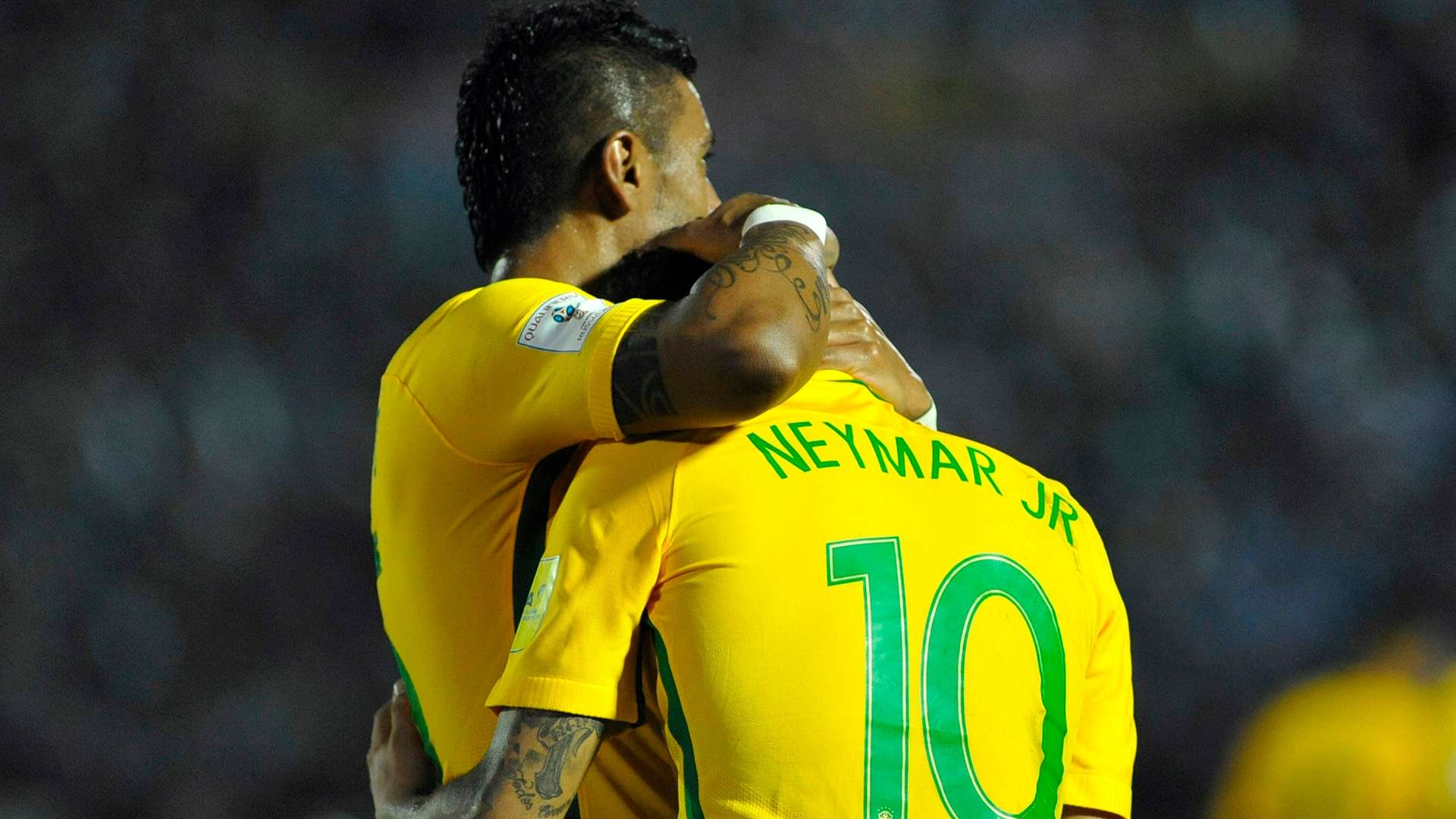 Neymar Paulinho Uruguai Brasil Eliminatorias 2018 23032017
