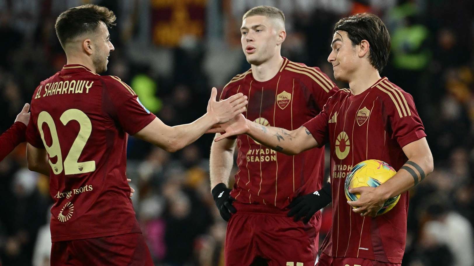 El Shaarawy Dybala Dovbyk Roma Genoa