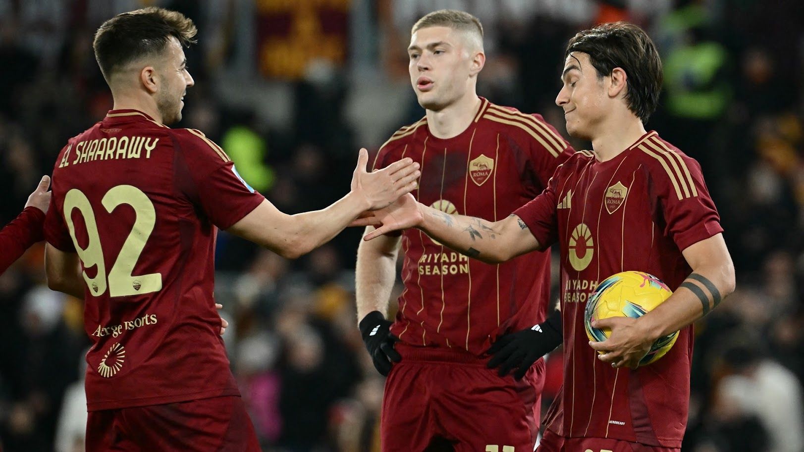 El Shaarawy Dybala Dovbyk Roma Genoa