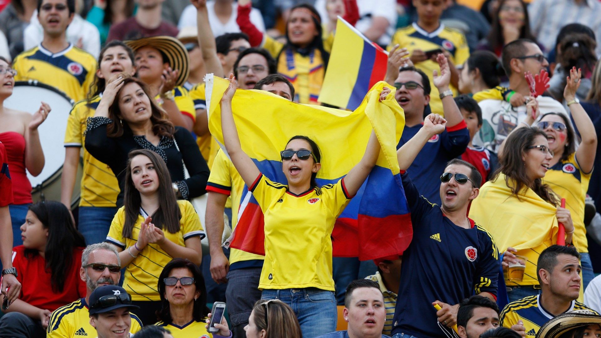 Colombia fans Women's World Cup 2015